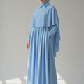Maxi Dress with Cape