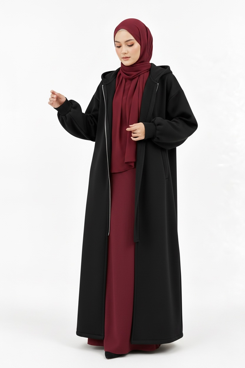 Hooded Maxi Coat
