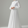 Velora Maxi Skirt – OffWhite (Lined)