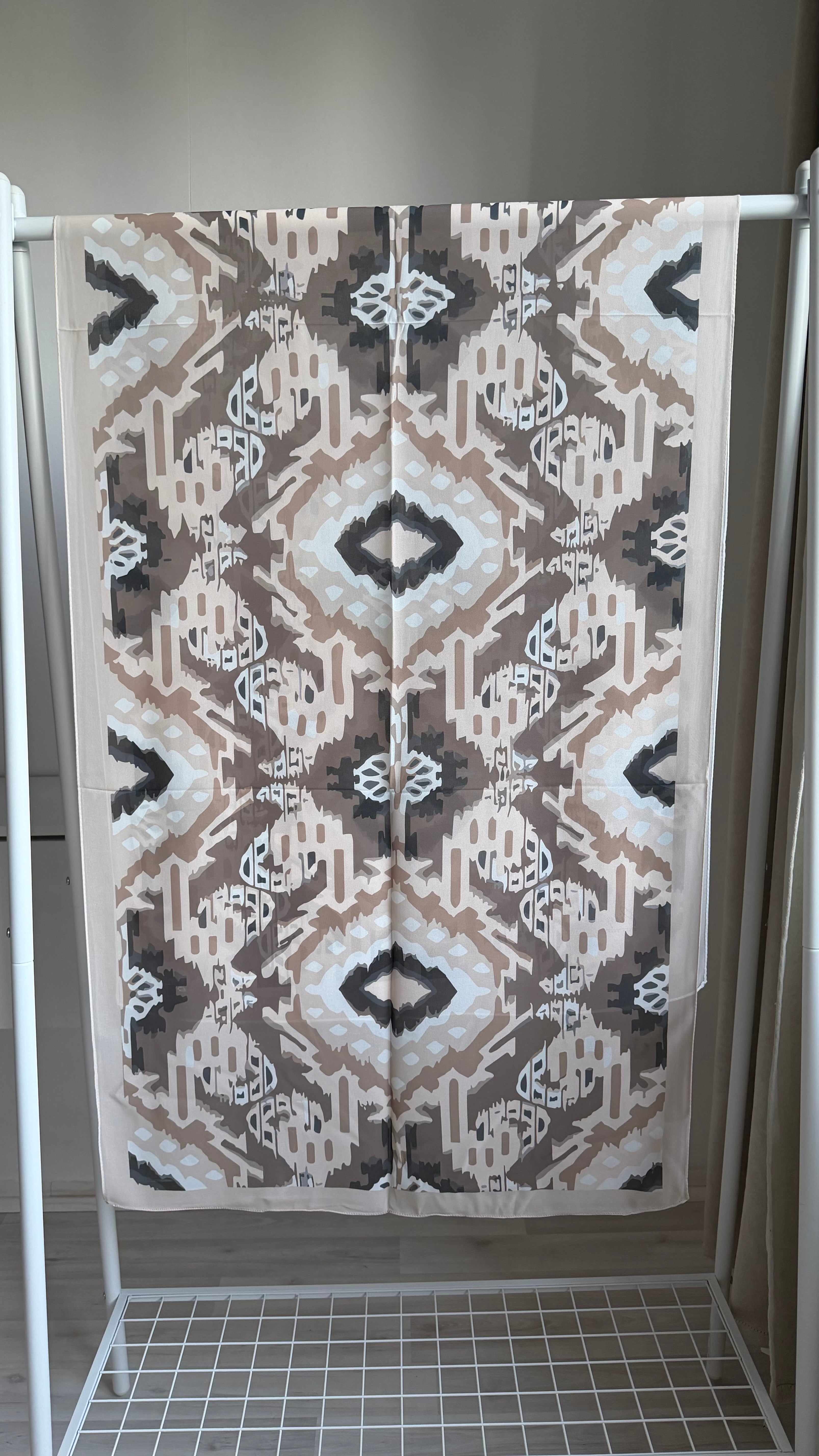 Printed Chiffon Hijab (Geometric)