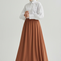 Velora Maxi Skirt – Cinnamon (Unlined)