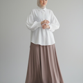 Velora Maxi Skirt – Mocha (Lined)